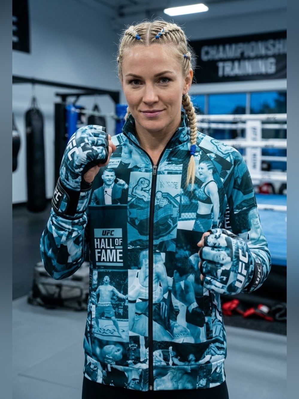 UFC Hall Of Fame Full Zip Tricot Jacket size Small womans nwt 🥊